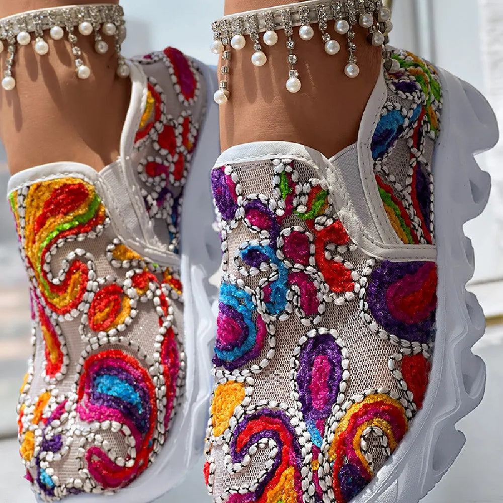 SummerGlow Mesh Loafers