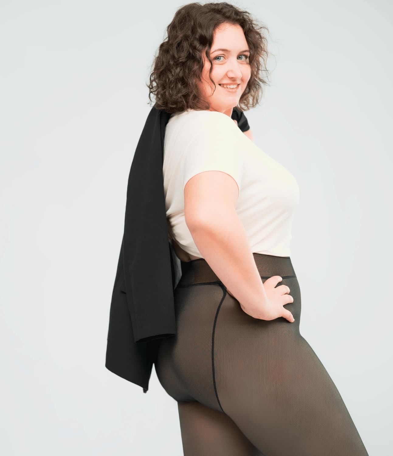 FleeceEleganz - Elegante Winterstrumpfhose mit verstecktem Fleecefutter.