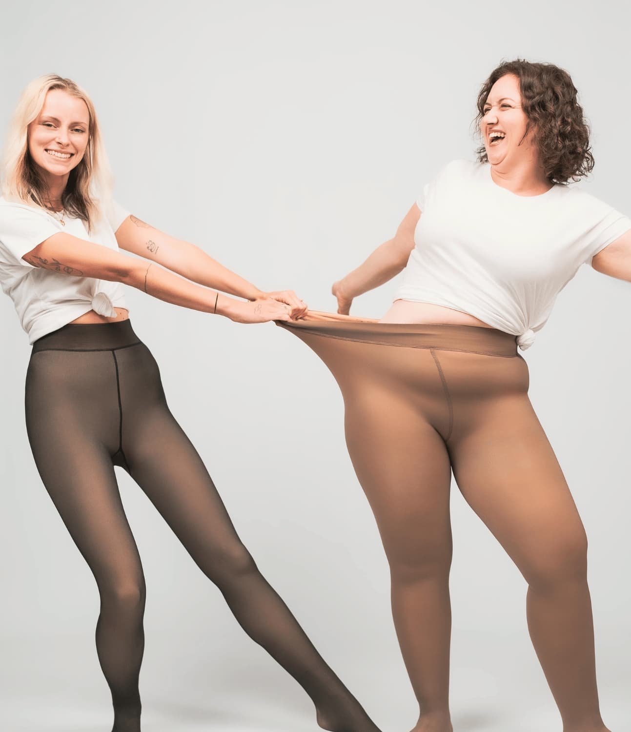 FleeceEleganz - Elegante Winterstrumpfhose mit verstecktem Fleecefutter.