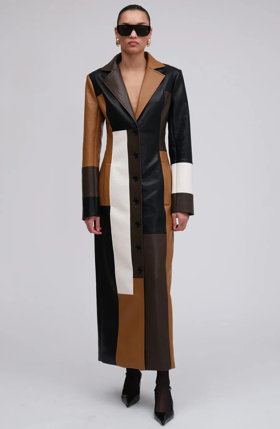 Milan Luxe Trench™ | Faux Leder Trenchcoat