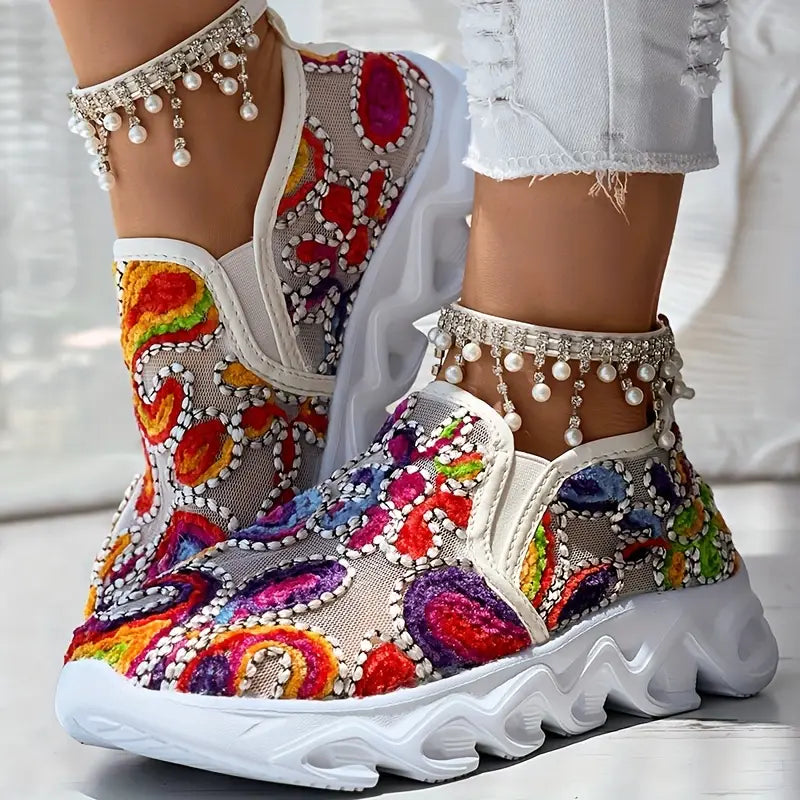 SummerGlow Mesh Loafers