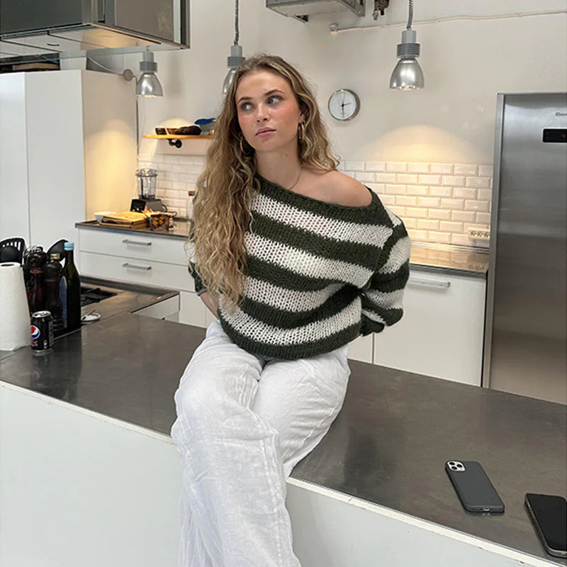 Striped Knit Bliss Sweater