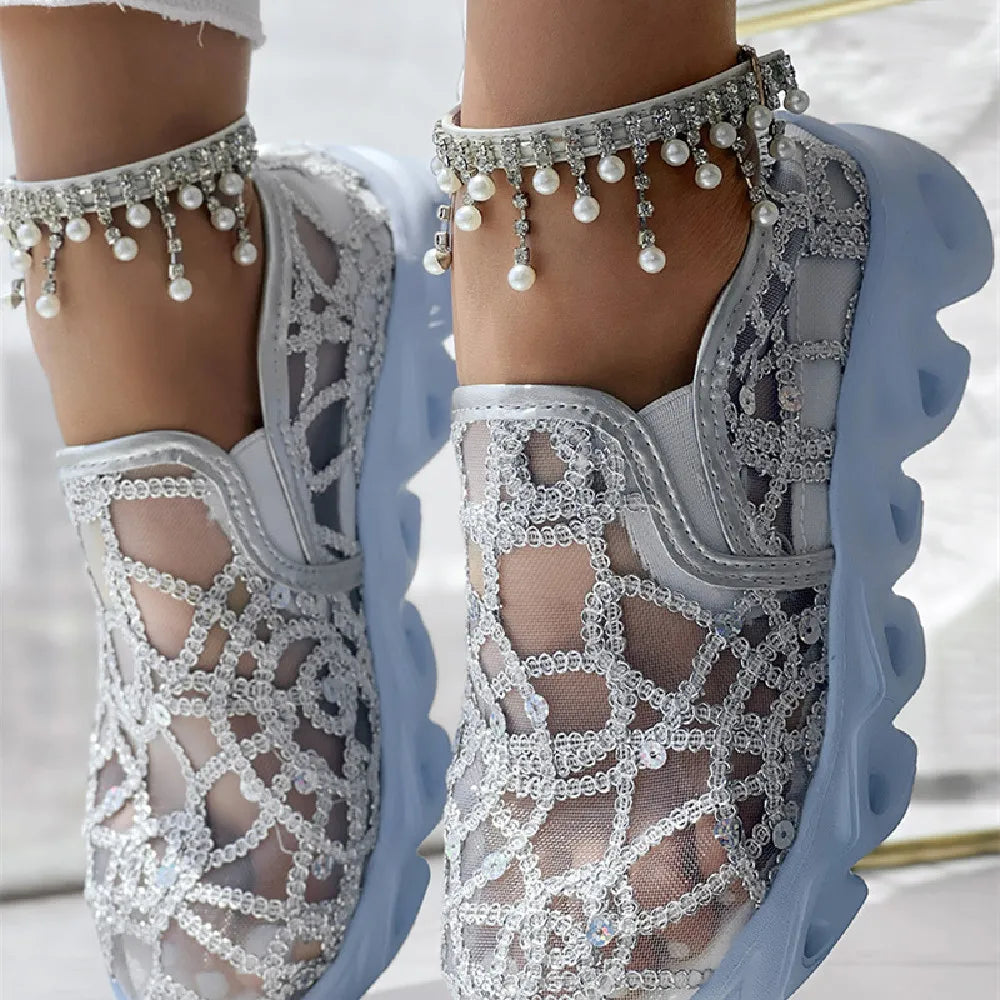 SummerGlow Mesh Loafers