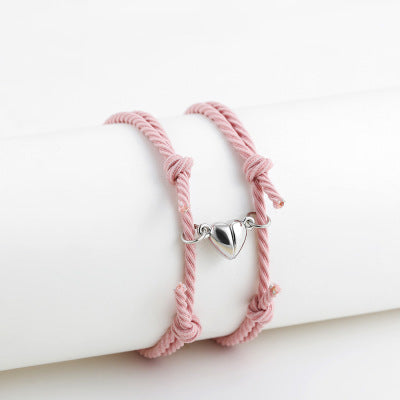 Magnetic Love® armbandje (2 stuks) - Roze + Roze - sieraden - Pantino