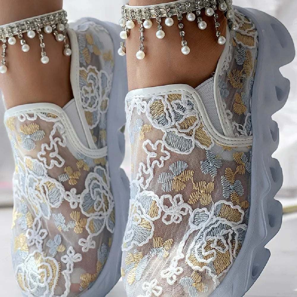 SummerGlow Mesh Loafers