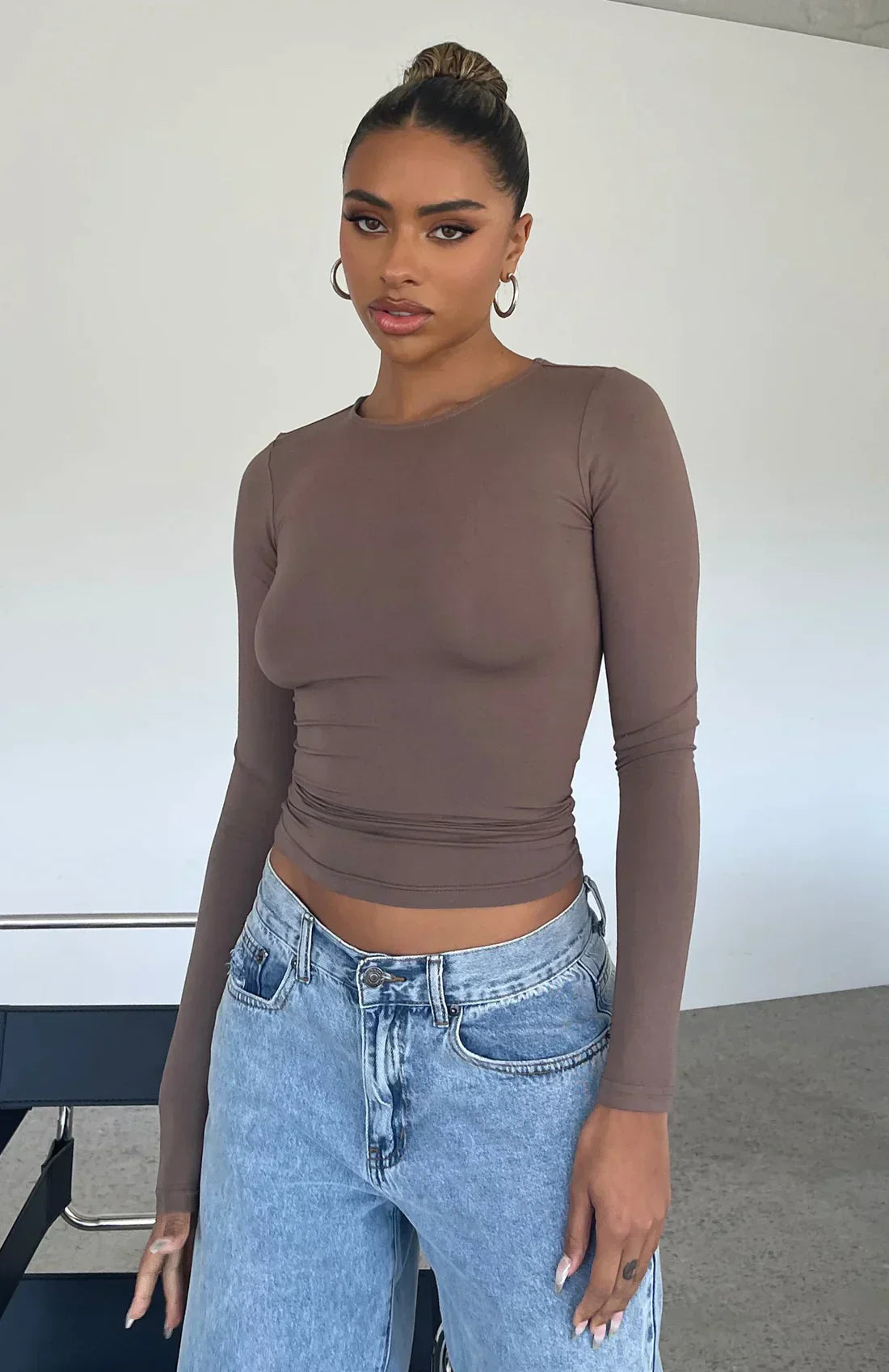 Urban Eleganz Top - Casual Langarmshirt