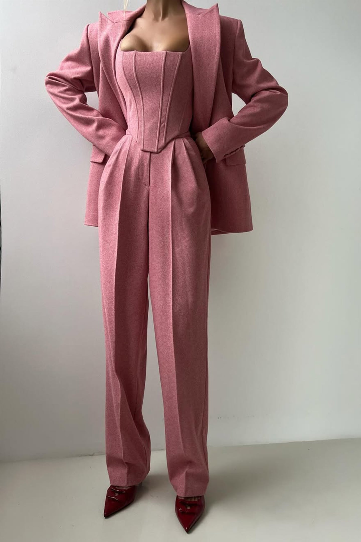 Dolce™ Luxe Set - Dreiteiliges Blazer-Trend-Outfit