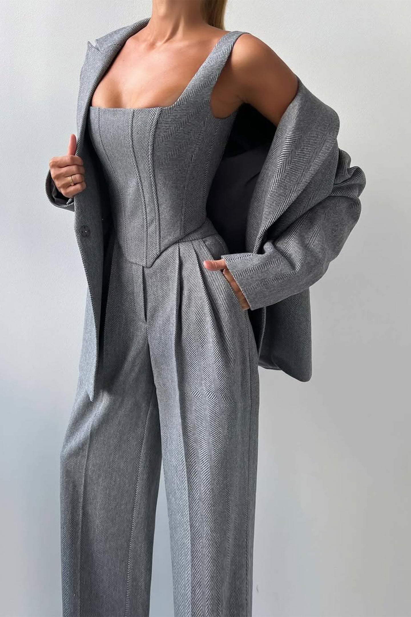 Dolce™ Luxe Set - Dreiteiliges Blazer-Trend-Outfit