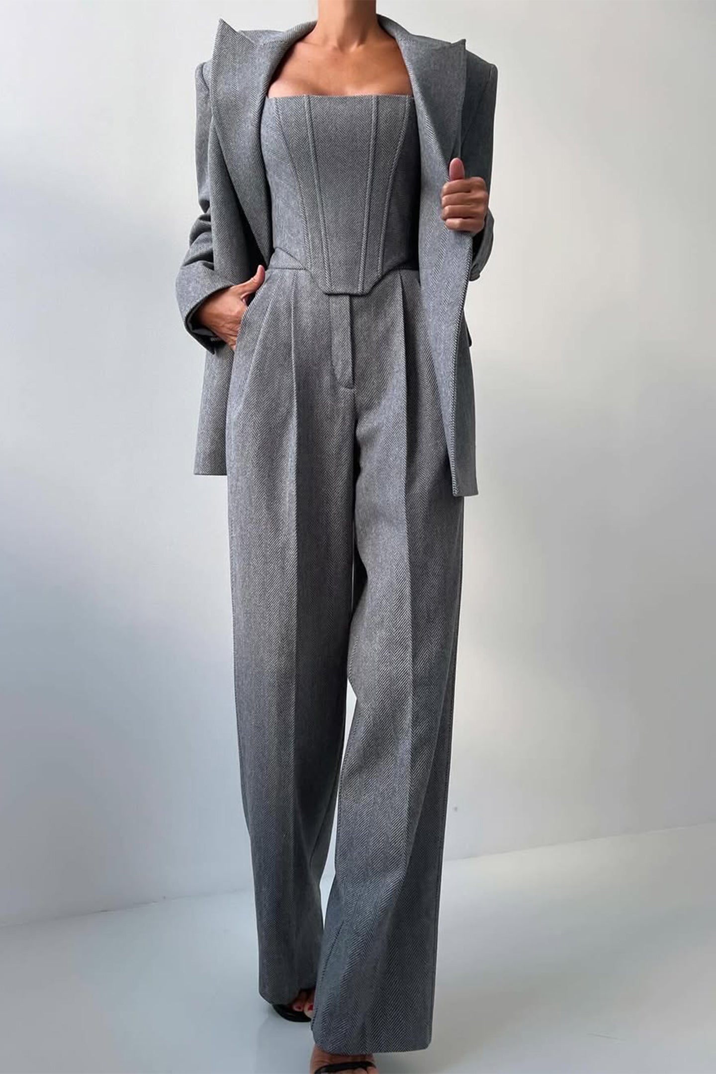 Dolce™ Luxe Set - Dreiteiliges Blazer-Trend-Outfit