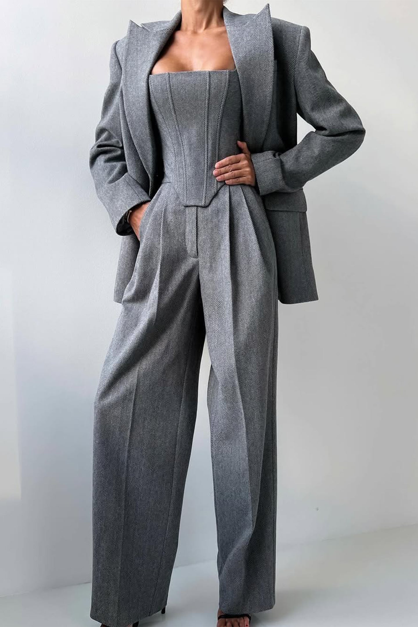 Dolce™ Luxe Set - Dreiteiliges Blazer-Trend-Outfit