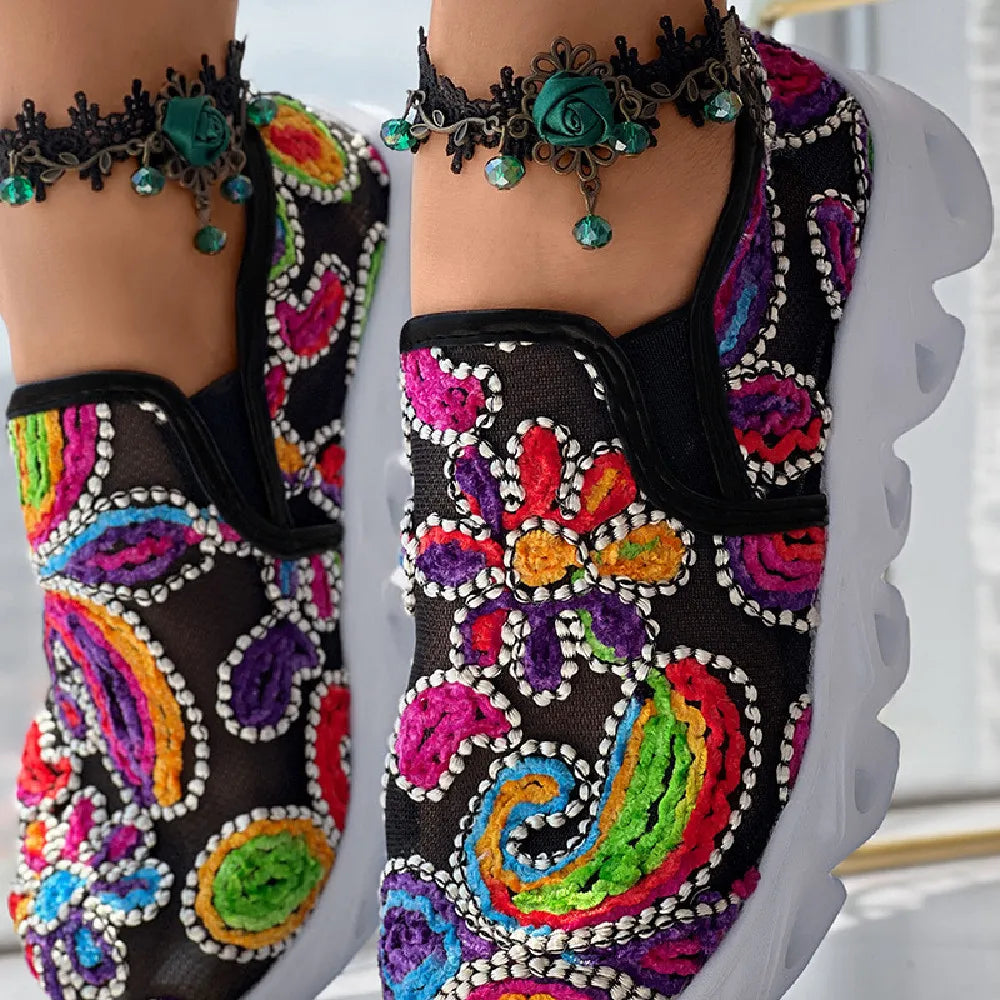 SummerGlow Mesh Loafers