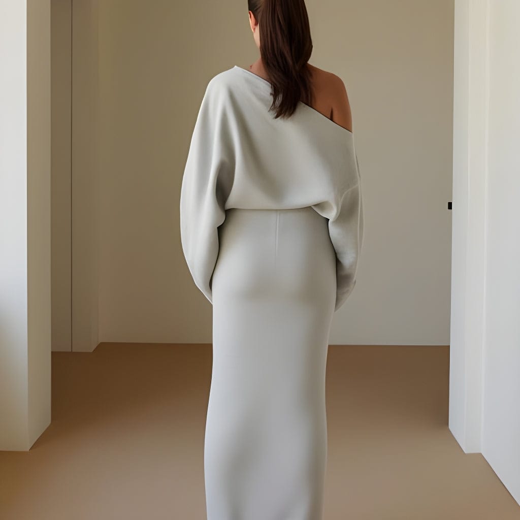 Cozy Chic Drop-Shoulder Dress