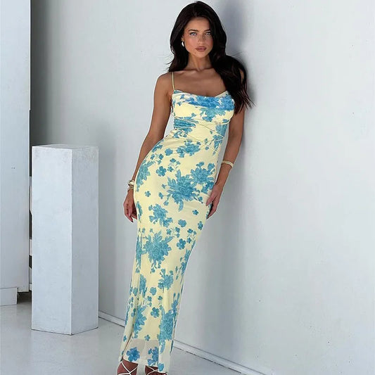 Eléna Sleeveless Maxi™ – Floral Dream Dress für Tag & Nacht