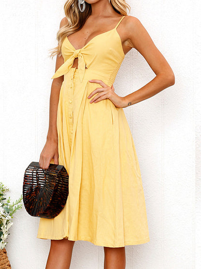 Luna Bow Midi Dress™