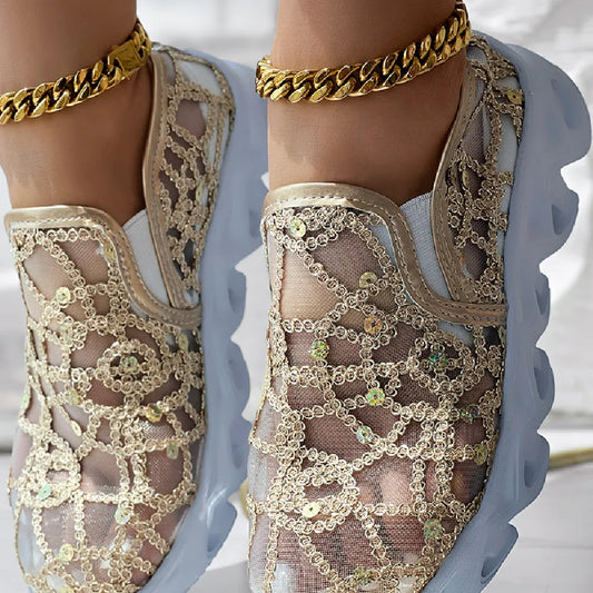 SummerGlow Mesh Loafers