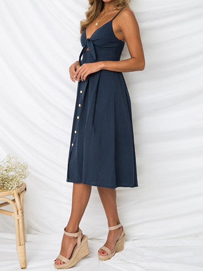 Luna Bow Midi Dress™