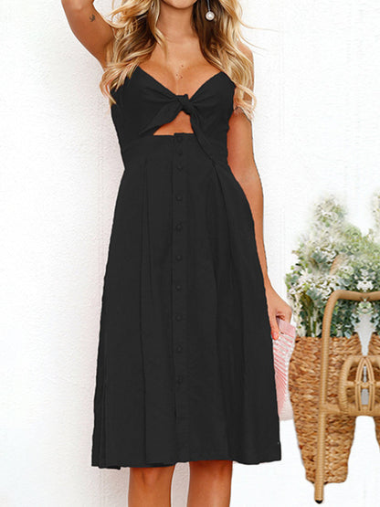 Luna Bow Midi Dress™