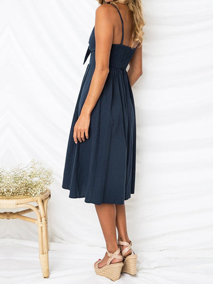 Luna Bow Midi Dress™