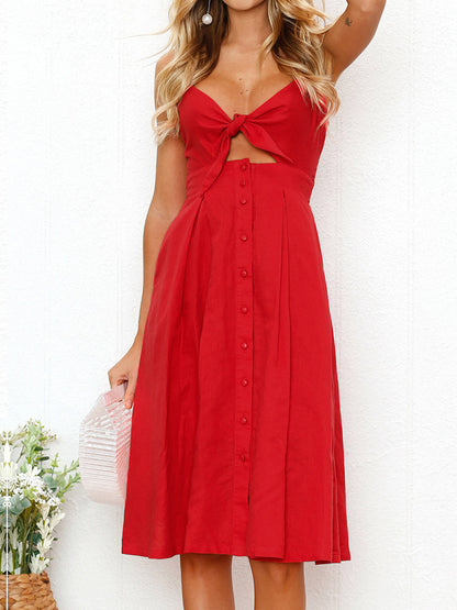 Luna Bow Midi Dress™