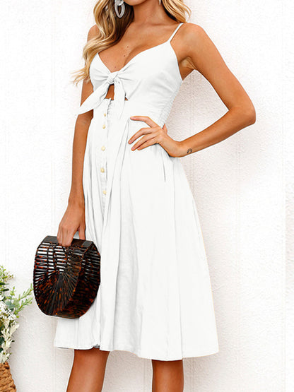 Luna Bow Midi Dress™